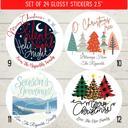  Personalized Peel & Stick Holiday Christmas Labels