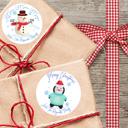 Personalized Peel & Stick Holiday Christmas Labels