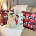 Santa Ho Ho Ho Christmas Holiday Accent Throw Pillow Home Decor