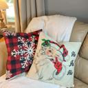 Santa Ho Ho Ho Christmas Holiday Accent Throw Pillow Home Decor