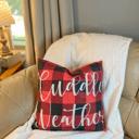 Cuddle Weather Christmas Holiday Accent Throw Pillow Home Decor