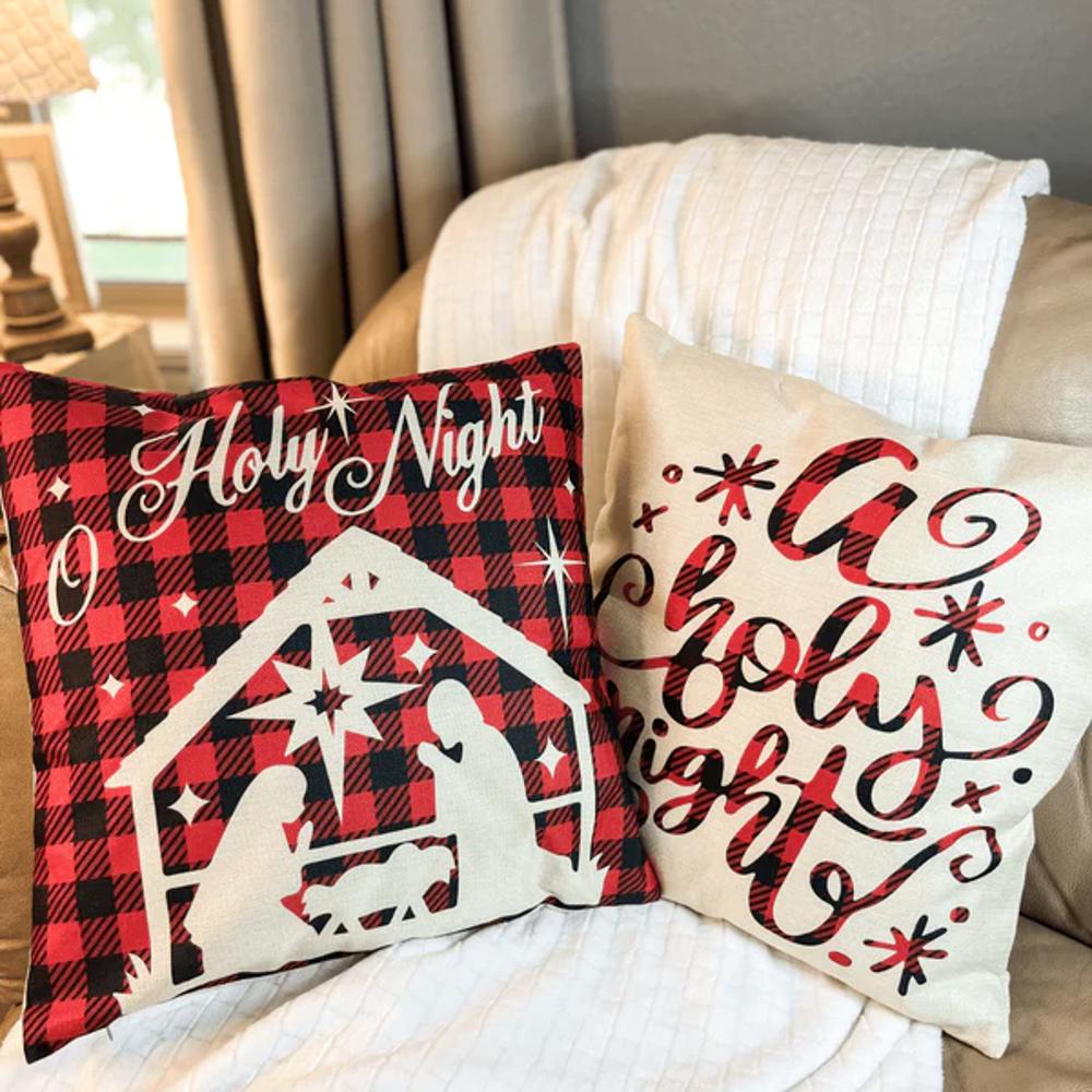 Christmas Holiday Accent Throw Pillow Home Decor