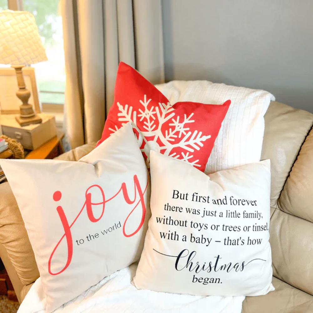 Christmas Holiday Accent Throw Pillow Home Decor