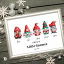  Cozy Gnome Family Personalized Art | 3 sizes