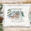  Personalized Rustic Farmhouse Christmas Holiday Poster Print