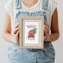  Personalized Rustic Farmhouse Christmas Holiday Poster Print