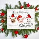  Personalized Rustic Farmhouse Christmas Holiday Poster Print