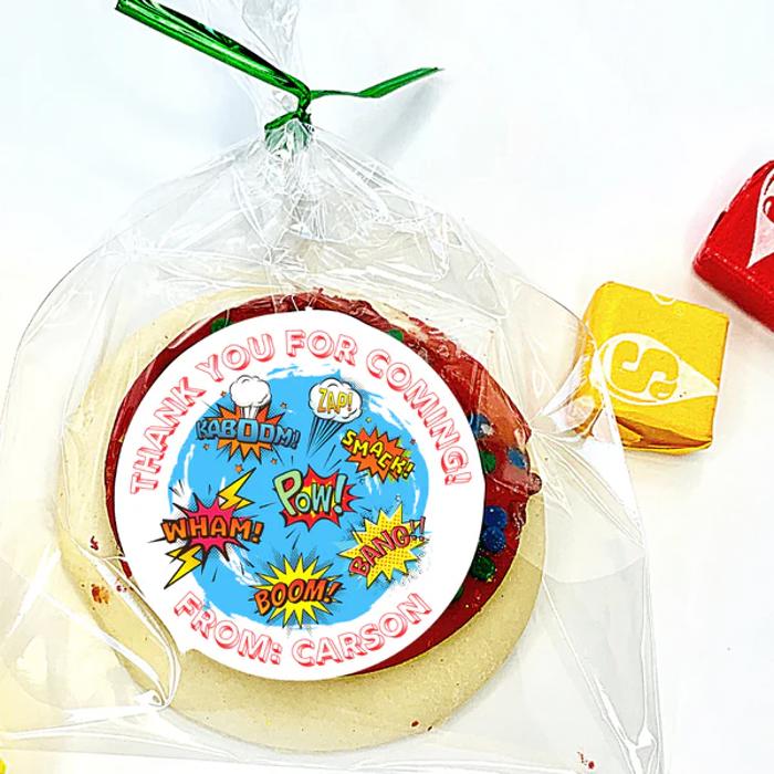 Personalized Boys Birthday Party Stickers & Treat Bags