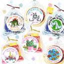  Personalized Kids Holiday / Valentines Day Party Stickers & Treat Bags 