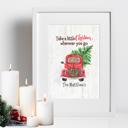  Personalized Rustic Farmhouse Christmas Holiday Poster Print Decor