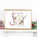  Personalized Rustic Farmhouse Christmas Holiday Poster Print