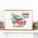  Personalized Rustic Farmhouse Christmas Holiday Poster Print