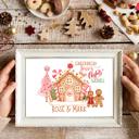  Personalized Rustic Farmhouse Christmas Holiday Poster Print