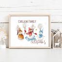  Personalized Rustic Farmhouse Christmas Holiday Poster Print