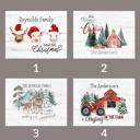  Personalized Rustic Farmhouse Christmas Holiday Poster Print