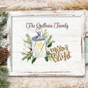  Personalized Rustic Farmhouse Christmas Holiday Poster Print