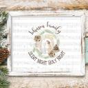  Personalized Rustic Farmhouse Christmas Holiday Poster Print