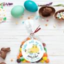  Easter Party Stickers / Cake Toppers Personalized with Treat Bags