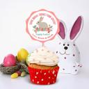  Easter Party Stickers / Cake Toppers Personalized with Treat Bags