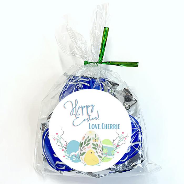 Easter Party Stickers / Cake Toppers Personalized with Treat Bags