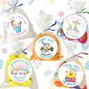 12 Stickers Only Easter Party Stickers / Cake Toppers Personalized with Treat Bags