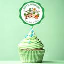  Personalized St. Patrick's Green Leprechaun Party Stickers & Loot Bags