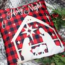 O Holy Night Nativity Christmas Holiday Accent Throw Pillow Home Decor