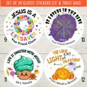  Personalized Christian Witness Halloween Stickers & Treat Bags