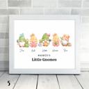  Valentine's Day Love Gnomes Family Personalized Portrait Art | 3 Sizes