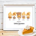  Cozy Holiday Gnome Family Personalized Art | 3 sizes