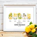  Cozy Holiday Gnome Family Personalized Art | 3 sizes