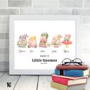  Cozy Holiday Gnome Family Personalized Art | 3 sizes