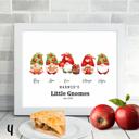  Cozy Holiday Gnome Family Personalized Art | 3 sizes