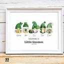  Cozy Holiday Gnome Family Personalized Art | 3 sizes