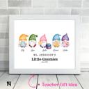  Cozy Holiday Gnome Family Personalized Art | 3 sizes