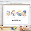  Cozy Holiday Gnome Family Personalized Art | 3 sizes