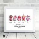  Cozy Holiday Gnome Family Personalized Art | 3 sizes