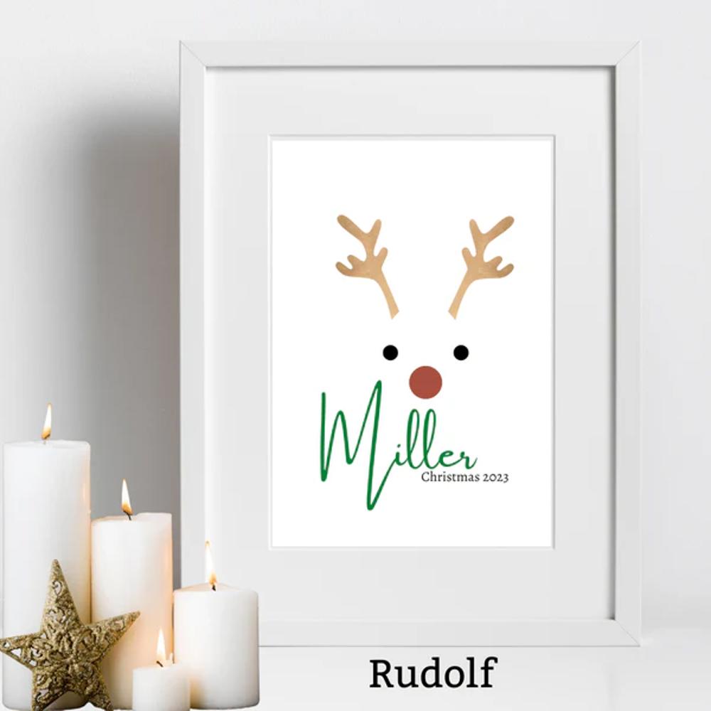 Custom Family Name Christmas Holiday 2024 Poster