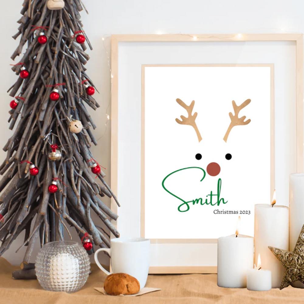 Custom Family Name Christmas Holiday 2024 Poster