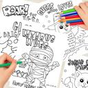  Fall Harvest Halloween Coloring Book | 21 Digital Christian Themed Pages