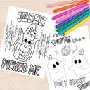  Fall Harvest Halloween Coloring Book | 21 Digital Christian Themed Pages