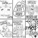  Fall Harvest Halloween Coloring Book | 21 Digital Christian Themed Pages