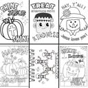  Fall Harvest Halloween Coloring Book | 21 Digital Christian Themed Pages