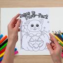  Fall Harvest Halloween Coloring Book | 21 Digital Christian Themed Pages