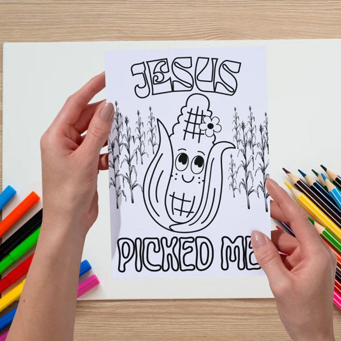 Fall Harvest Halloween Coloring Book | 21 Christian Themed Pages
