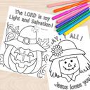  Fall Harvest Halloween Coloring Book | 21 Christian Themed Pages