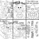  Fall Harvest Halloween Coloring Book | 21 Christian Themed Pages