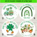  Personalized St. Patrick's Green Leprechaun Party Stickers & Loot Bags