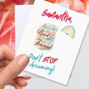  Personalized Valentine Waterproof Die Cut Sticker Greeting Card Assorted