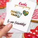  Personalized Valentine Waterproof Die Cut Sticker Greeting Card Assorted